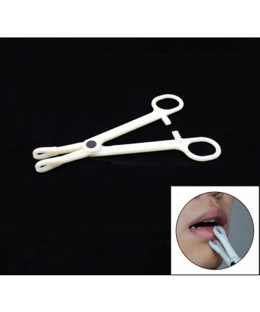 Xiboya Textile Pack of 10 Disposable Sterile Slotted Navel Forceps - Tattoo Piercing Tool - Buy Online on GoSupps.com