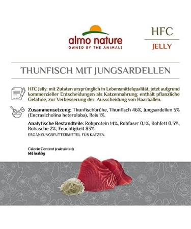 Almo Nature HFC Jelly Cat Food with Tuna 24-Pack (24 x 55g) Premium Cat Treats for Healthy Cats - Buy Online on GoSupps.com