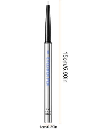 Eye Pencil Eyeliner - Waterproof Eyeliner Pencil Eyeliner for Delicate Liners | 6 Colors Vitamin E Super Slim Nib Eyeliners for Natural Bold Eye Makeup Easy to Remove Fanelod Milky White - Buy Online on GoSupps.com