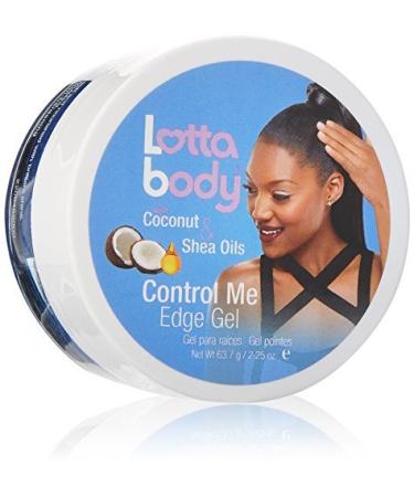 Lotta Body Coconut Shea Oils Control Me Edge Gel  2.25 Ounce by Lottabody 2.25 Ounce (Pack of 1)
