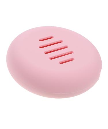 Travel Makeup Sponge Holder Box Powder Puff Box Powder Puff Case Portable Powder Puff Holder Powder Puff Storage Holder Powder Puff Holder Makeup Puff Travel Sponge 7.50X7.50X2.00CM Pink1
