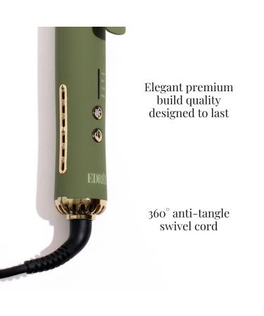 Loulou 2-in-1 Airflow Hair Straightener & Curler | Titanium Plates 330 F-450 F Heat Control | Cool Shot & 360 Swivel | Dual Voltage (Olive) - Shop Worldwide - Buy Online on GoSupps.com