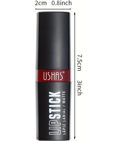 Anti-Black Lipstick | Velvet Lipstick | High Impact Matte Black Lip Cosmetic Highly Pigmented Lipstick Moisturizes Lips for Girls Firulab - Buy Online on GoSupps.com