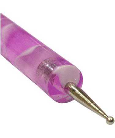 Zonster 2 Way Dotting Pen - Double Ended Nail Art Tool for Manicure & Pedicure | Purple Dotting Painting & Marbling Pen - Buy Online on GoSupps.com