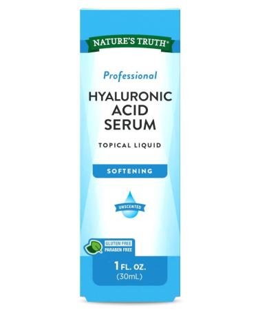 Natures Truth Natures Truth Professional Hyaluronic Acid Serum Softening Unsented  1 Ounce