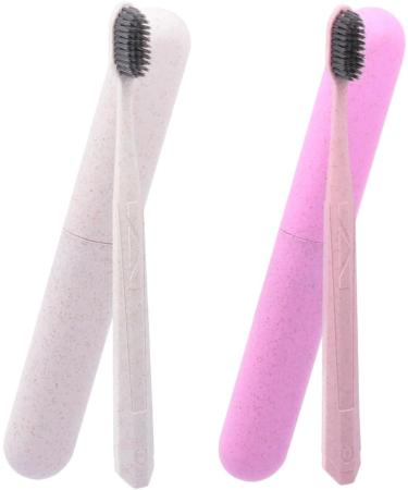 Minkissy 6-Pack Soft Toothbrush Set with Travel Case - Kids & Adults | Long Grip & Tooth Cleaning Tool - Buy Online on GoSupps.com