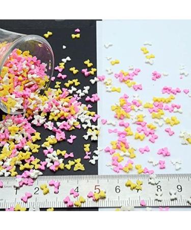 RT 50g/lot Polymer Clay Ribbon Bow Mix Sprinkles Lovely Confetti for Crafts Making DIY Confetti Y1104 (Color : 50g) - Buy Online on GoSupps.com