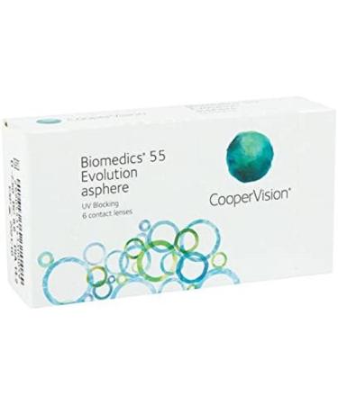 Biomedics 55 Evolution monthly soft lenses 6 pieces / BC 8.6 mm / DIA 14.2 / -1.50 diopters -1.5 diopters - Buy Online on GoSupps.com