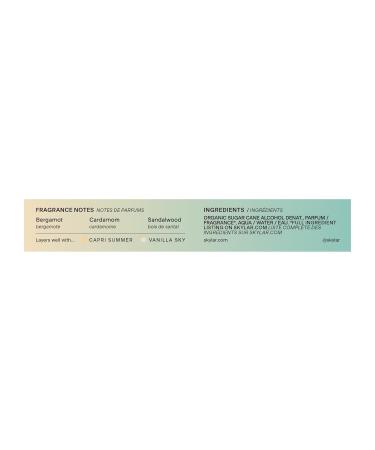 Skylar Isle Escape Eau de Parfum - Hypoallergenic & Clean Perfume for Women & Men Vegan & Safe for Sensitive Skin - Fresh Perfume with Notes of Bergamot Cardamom & Sandalwood - 10mL /0.33 Fl oz - Buy Online on GoSupps.com