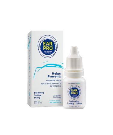 Ear Pro All Natural Swimmer Ear Drops for Kids and Adults - Safe and Easy to Use Ear Protection Drop Helps Prevent Trapped Water Water Related Ear Problems and Protect Hearing (100 Uses 1 Pack)