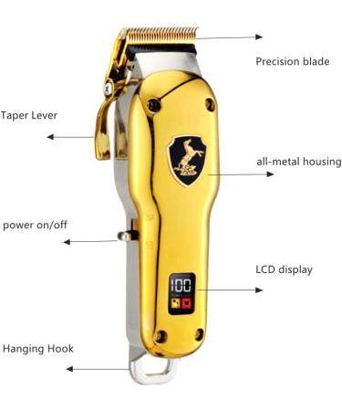 Hair Clippers for Men All Metal Housing Cord/Cordless Hair Clipper Professional Men Beard and Hair Trimmer Electric Hair Cutting Rechargeable With Box - Buy Online on GoSupps.com