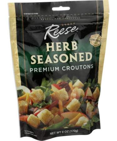 Reese Seasoned Croutons 6 oz (Pack of 12) - Premium Quality Crunchy Salad Toppers - Buy Online on GoSupps.com