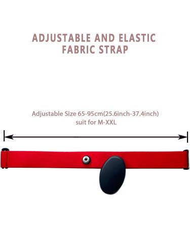 FitCent Adjustable Replacement Belt for Myzone MZ-3 MZ-1 | Soft Heart Rate Knives Red/Excursion Monochrome - International Shipping Available - Buy Online on GoSupps.com