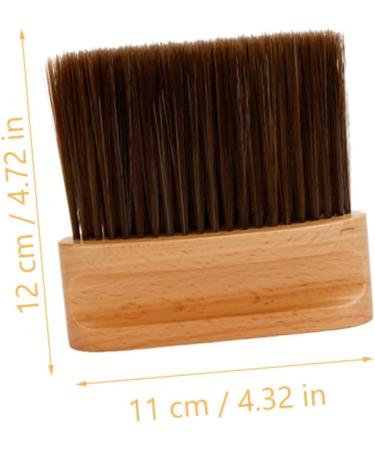 POPETPOP Neck Brush Freestanding Neck Duster Salon Haircut Bristles Neck Duster Brush Broken Hair Remove Brush Hair Cut Brush Hair Cutting Kits Barber Brush Beech Hair Products Soft Fur 12X11X2CM As Shown - Buy Online on GoSupps.com