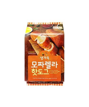 Pulmuone Korean Mozzarella/Fish Cake Corn Dogs, 5 Hot Dogs   1 Pack
