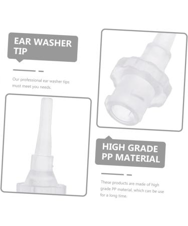 Outanaya 10pcs Ear Cleaning Disposable Tips for Ear Wash Systems Fit Nozzles Sturdy Material for Family Use Care Supply - Buy Online on GoSupps.com