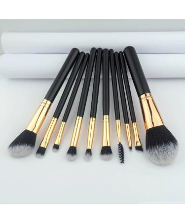 10-Piece Makeup Brush Set - Complete Beauty Tools for Powder & Eye Shadow | International Shipping Available - Buy Online on GoSupps.com