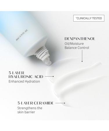 HA-CERA Moisture Calming Cream 5- layer Hyaluronic acid Ceramide Cream Moisture barrier Deep hydration for Dry Dehydrated Oily Sensitive Skin Vegan Clean Korean Skin Care 2.7 fl. oz 80ml - Buy Online on GoSupps.com