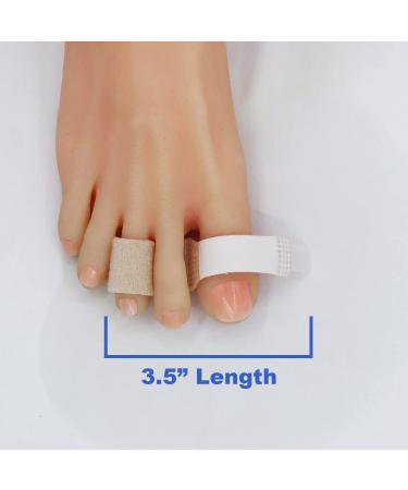 Winiyou Fabric Toe Wraps - 8 Pack Toe Splints for Broken, Hammer, Crooked, Curled Toe - Toe Separators Bandages for Straightening Small & Bent Toes - Men & Women - Buy Online on GoSupps.com