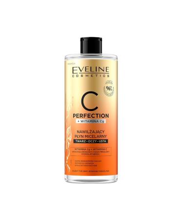 EVELINE COSMETICS Eveline Cosmetics C-Perfection Hydrating Micellar Water - Effective remover for waterproof makeup with vitamin C and hyaluronic acid 500 ml