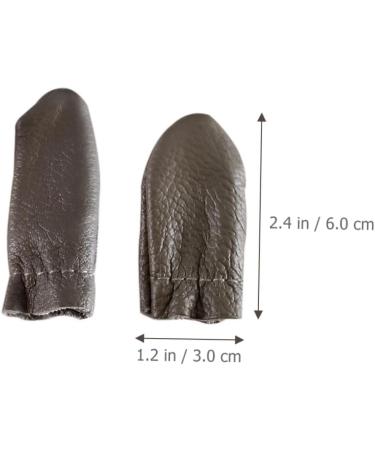 5 Pairs Leather Thimbles - Finger Protectors DIY Sewing Cots Cowhide Thumb Guards for Safe Stitching - Buy Online on GoSupps.com