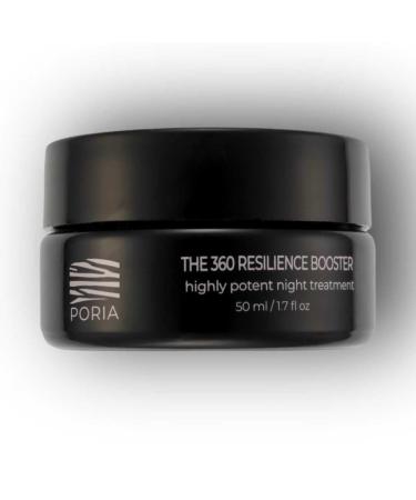 PORIA Retinol Overnight 360 Resilience Treatment - Anti-Aging Peptide Complex & Collagen Boosting Bio-Ferments Night Cream for Smoothing Lifting and Firming Face Neck and Decollete (1.7 Oz)