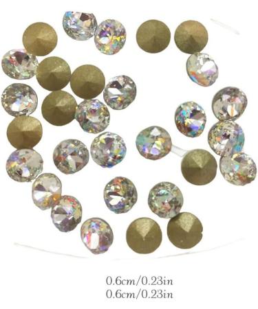 dijiusidy Nail Rhinestones Manicure Decorations Multiple-Shape Multi-color Glass DIY Decor Stickers Eye-catching Beauty Tools 6mmRuby Flower - Buy Online on GoSupps.com