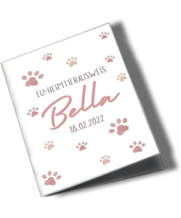 Personalized Wilhelm Fell Case for EU Pet ID Card | Custom Pet Owner Gift | Protective Paw Pink Cover - Buy Online on GoSupps.com