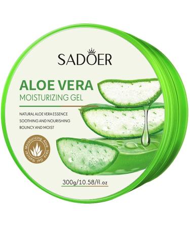 New Soothing Moisture - Aloe Vera Moisturizer for Face Scalp Hair - Aloe Vera Gel for Skin and Sunburn Relief - 10.58oz