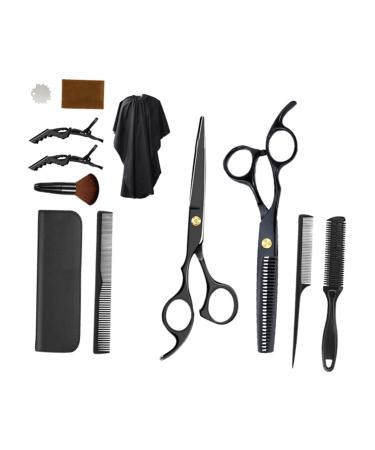 NOLITOY 1 Set Set Hairdressing Hair Clippers for Hair Black Outfit Haircut Tools Kit Flat Teeth Black Black Suits Paint Accessories