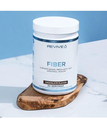 Revive MD Fiber Supplement - Psyllium Husk & Oat Flour Blend (Chocolate) - 30 Servings - Buy Online on GoSupps.com