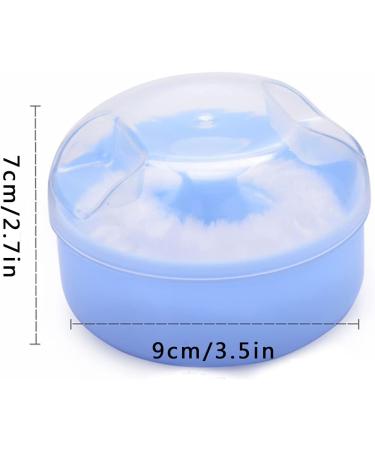 Body Powder Puff Box Powder Sponge Round Puff Holder for Home and Travel (Pink) - Buy Online on GoSupps.com