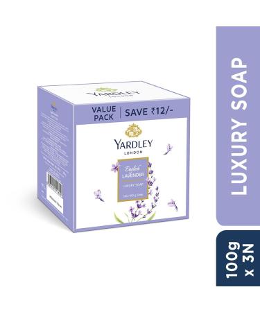 Buy Yardley English Lavender Luxury Soap - 3x100gm | International Shipping Available - Buy Online on GoSupps.com