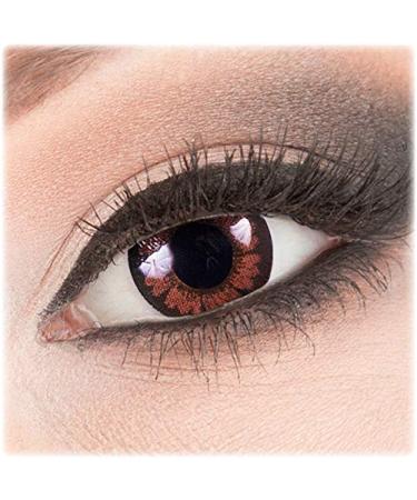 Meralens brown Circle Lenses Pretty Hazel with case without prescription 14mm Big Eyes colored contact lenses