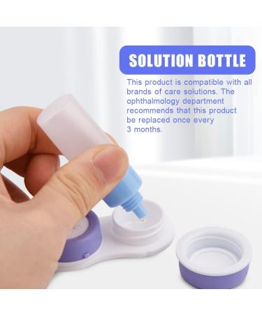 Shop HOMFANSEC Multicolored 3-Part Contact Lens Case + Solution Bottle | Ocean Tides Design - Perfect Storage Set for All Your Contact Lens Needs! - Buy Online on GoSupps.com