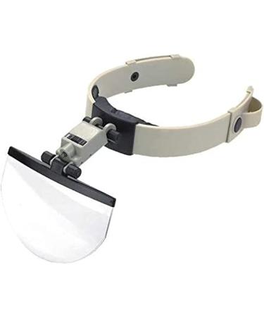 Lightweight Magnifying Glass Lens Angle Can Be Adjusted with 4 Kinds of Magnification Lens Head-Mounted Reading Reading Book Reading Newspaper Magnifying Glass Lofty Ambition - Buy Online on GoSupps.com