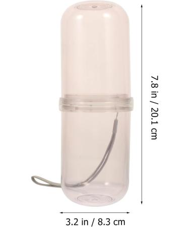 Buy Zerodeko Transparent Washing Cup & Toothbrush Travel Storage Rack - Pink | International Shipping Available - Buy Online on GoSupps.com