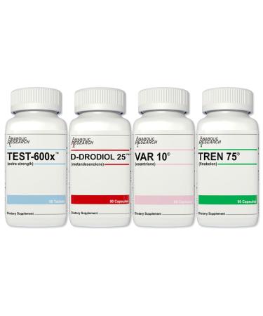 Strength Stack (Test Support System) - Test-600x D-dodriol 25 VAR 10 Tren 75-1 Month Supply