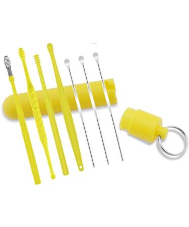 MACIMO 7PCS Ear Cleaner Earwax Removal Tool Set - Reusable Ear Cleaning Spring Spoon Kit (Color B) - Buy Online on GoSupps.com