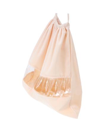 VINTORKY 1pc Hair Dryer Storage Bag Laundry Drawstring Bag Portable Blow Dryer Travel Hair Dryer Beige Pvc