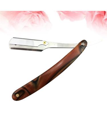 Frcolor 2-Pack Collapsible Straight Razors - Stainless Steel Hairdressing Razor with Wooden Handle - Premium Quality Barber Blades for Men - Buy Online on GoSupps.com