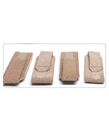 Broken Toe Wraps  Cushioned Bandages Hammer Toe Separator Splints  1 Pack  4 Count (Beige)
