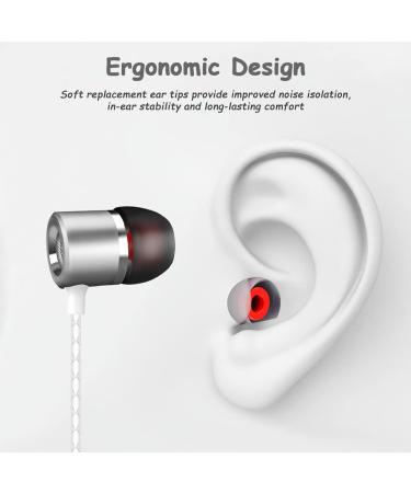 48-Piece Replacement Silicone Earplugs - Noise Insulation Ear Pads for In-Ear Headphones | 4 Colors 3 Sizes (S/M/L) - Universal Fit - Buy Online on GoSupps.com