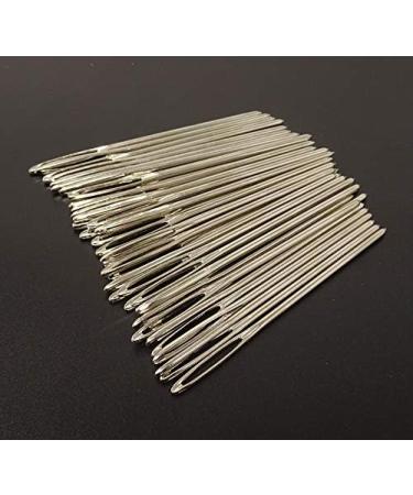 Yueton 40pcs 2.7 Metal Large Eye Blunt Needles for Knitting/Crochet Projects - Silver End - Buy Online on GoSupps.com