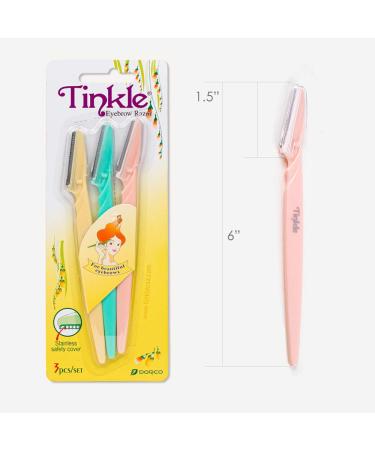 Tinkle Eyebrow Razors 3ct Pack | Dermaplaning Tool for Skincare | Party Favors - Buy Online on GoSupps.com