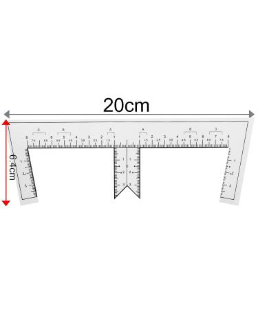 50pcs Disposable Eyebrow Ruler Stencils for Microblading & Tattoo | Model B-50pcs - Buy Online on GoSupps.com