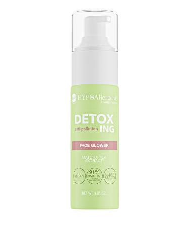 Bell Hypoallergenic Detoxing Face Illuminating Gel- Make Up Fluid with Matcha Tea Extract Anti - Pollution & Vegan 30g