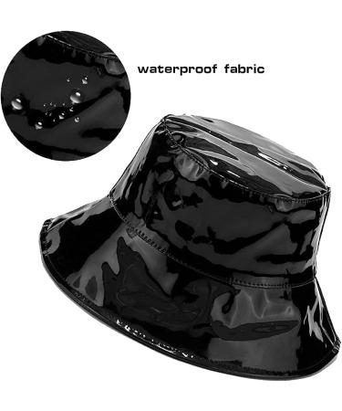 XYIYI Women Waterproof Wide Brim Bucket Rain Hat in Black - Buy Online on GoSupps.com
