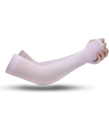 Outdoor Cycling Ice Silk Arm Guards Solid Sunscreen Ice Sleeves white FREE - Buy Online on GoSupps.com