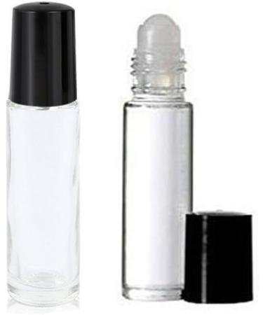 6 Pack 10ml Empty Clear Glass Roll-On Bottles with Glass Balls - Ideal for Perfumes Essential Oils & Lip Gloss Storage - Buy Online on GoSupps.com